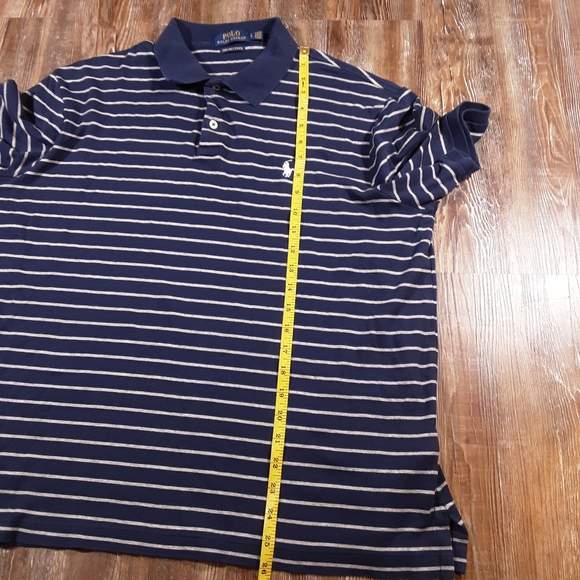 Polo Ralph Lauren Striped Pima Soft Touch Preppy Polo Shirt Size Large - Picture 6 of 7